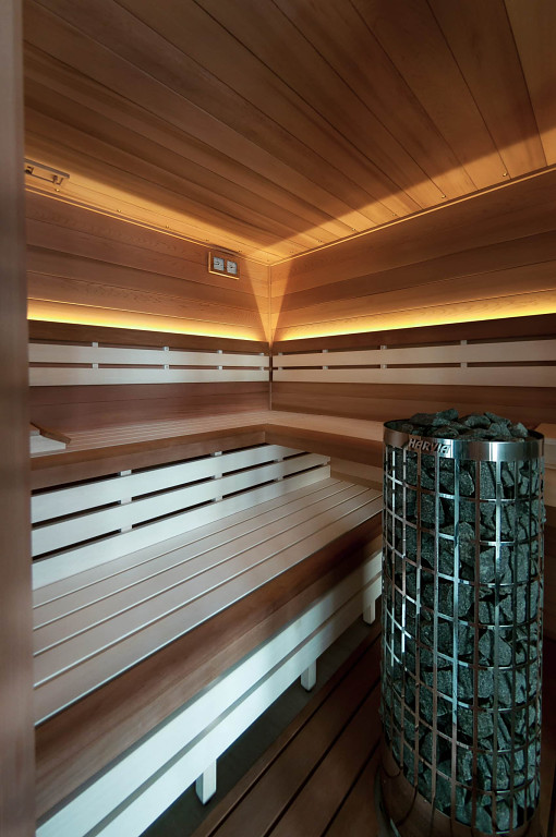 Světlá finská sauna