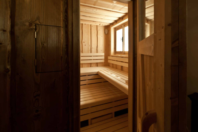 Rustikální srubová sauna